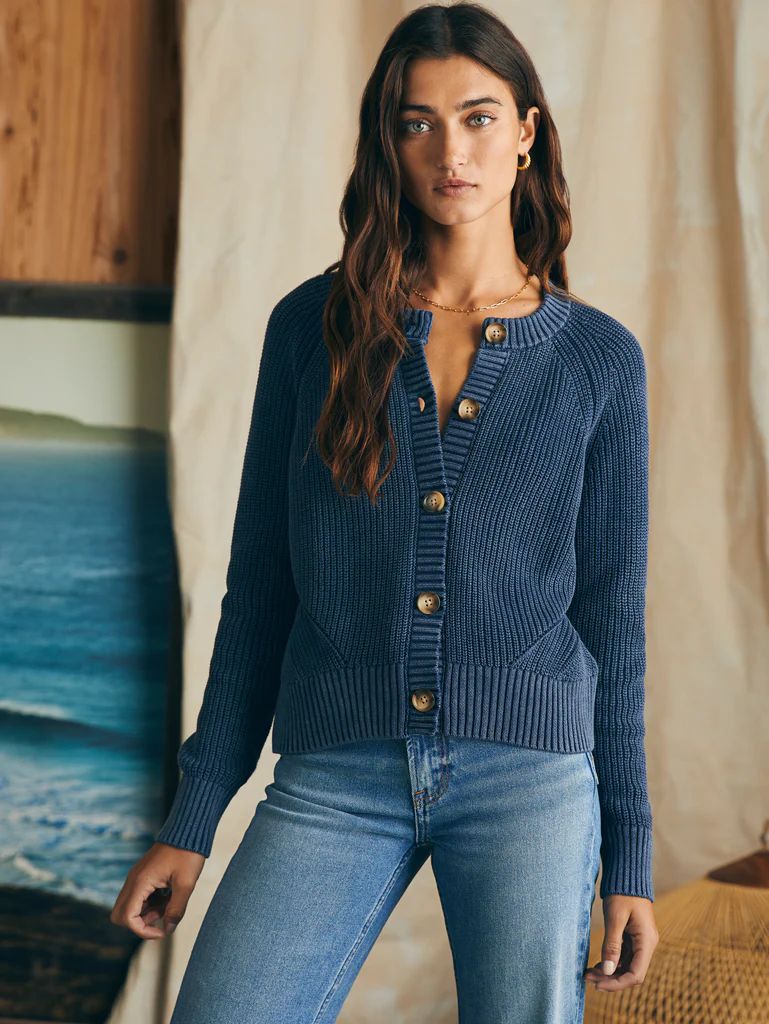 Sunwashed Fisherman Cardigan | Faherty