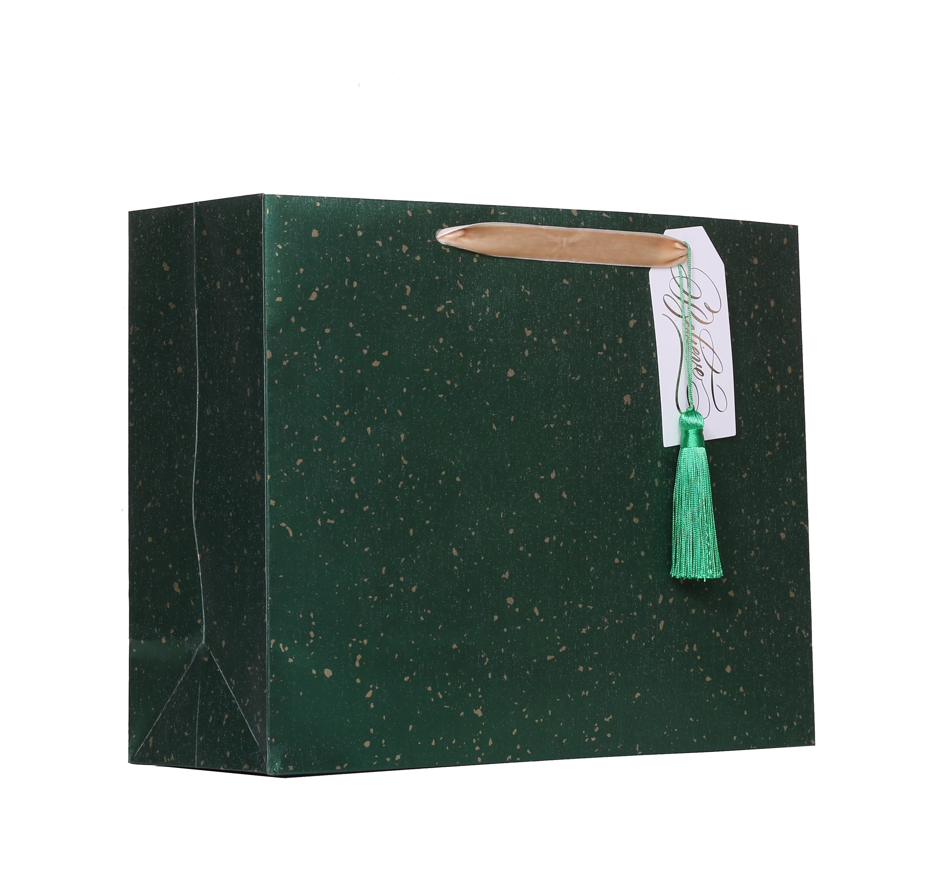 Large Vogue Gold Dusted Christmas Gift Bag (12.75" x 10") by My Texas House | Walmart (US)