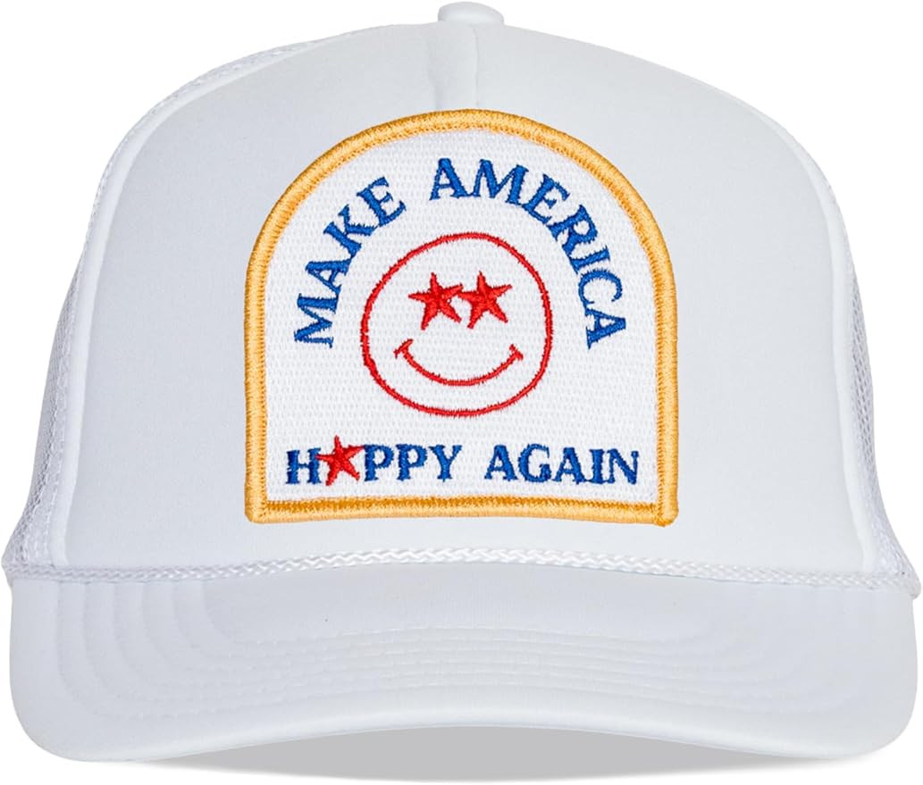 Friday Feelin' Make America Happy Again Womens Trucker Hat - Adjustable Womens Baseball Caps, Mes... | Amazon (US)