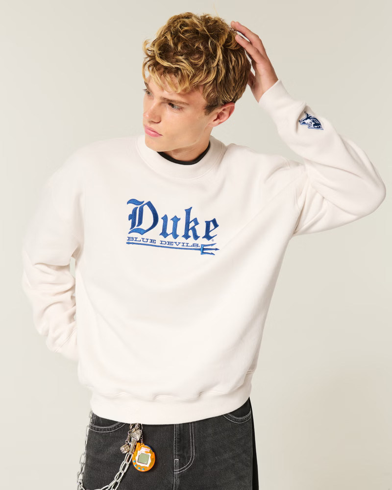 Duke University Blue Devils Graphic Crew Sweatshirt | Hollister (US)