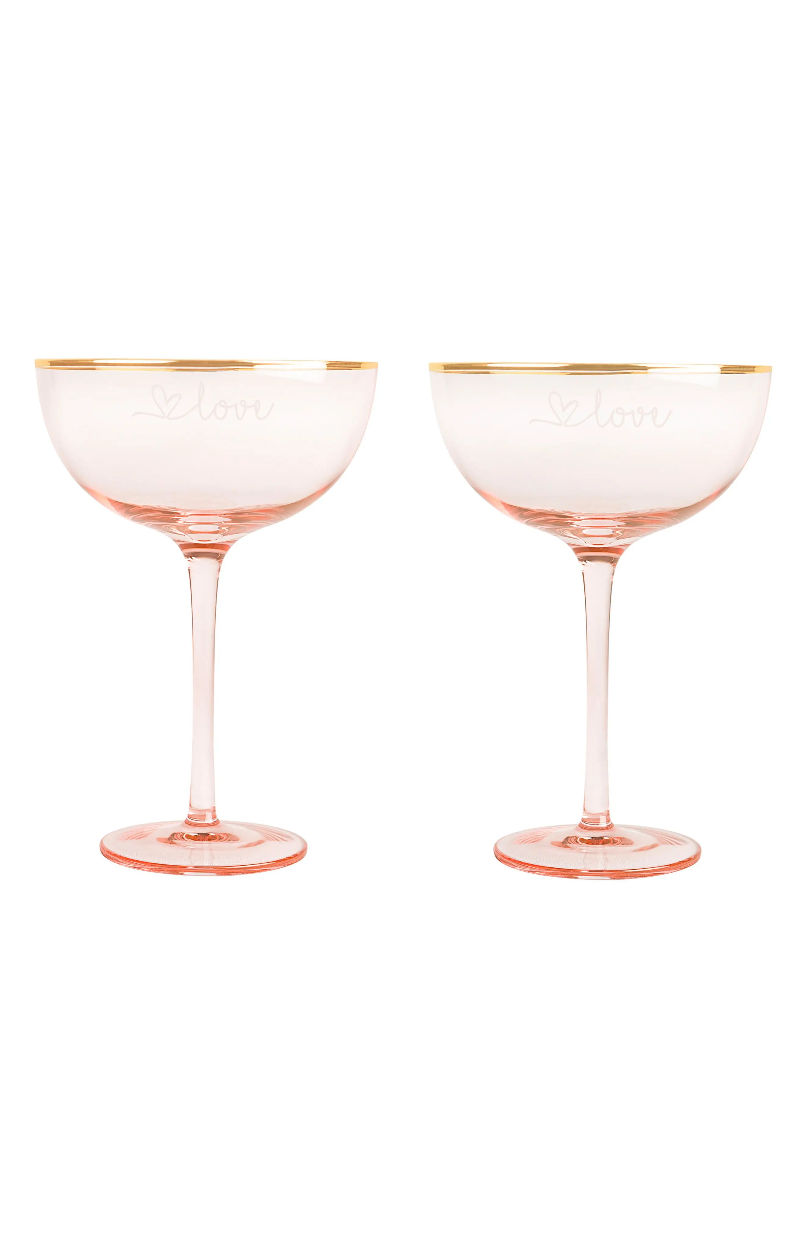 Love Set of 2 Champagne Coupes | Nordstrom