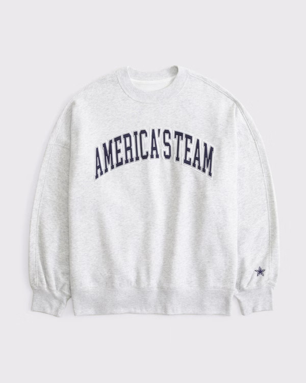 Dallas Cowboys Graphic Oversized Sunday Crew | Abercrombie & Fitch (US)