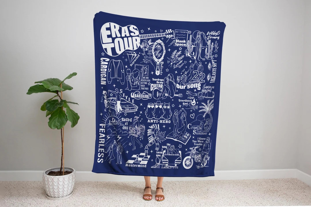 Concert Tour Blanket,cozy Throw for Music Fans,tour Lovers,album Art,song Lyrics,iconic Doodles,p... | Etsy (US)