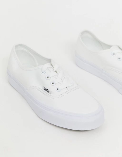 Vans Classic Authentic triple white sneakers | ASOS (Global)