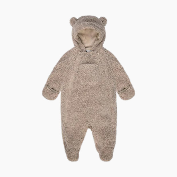 7AM Enfant Teddy Jumpsuit Bebe in Oatmeal Teddy Size 6-12M | 100% Polyester | Babylist