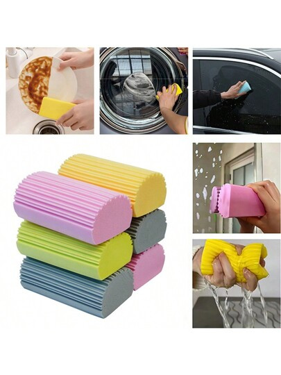 1 pezzo di spugna multi-colore per la pulizia della cucina, per auto, lavaggio di piatti e vetri,... | SHEIN