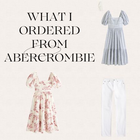 Abercrombie sale! What I ordered- dreamy romantic spring and summer dresses 

#LTKstyletip #LTKsalealert #LTKfindsunder50