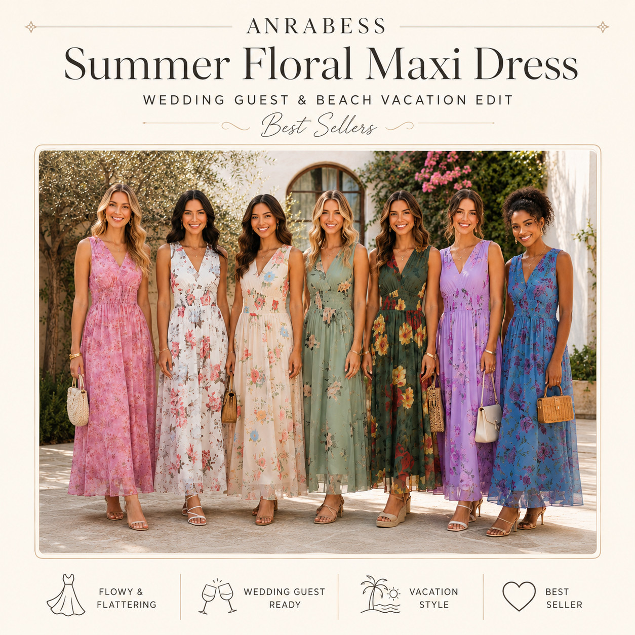 ANRABESS Summer Chic | Casual Boho Floral Flowy Maxi Dresses ☀️

The affordable Amazon maxi dress that saves you from the “I have nothing to wear” spiral 💐

This ANRABESS floral maxi dress is one of those easy summer dresses that works for way more than one occasion — which is exactly why it’s worth clicking on. 

The flowy A-line fit is flattering without feeling tight, the floral print looks feminine and elevated, and the dress has that pretty wedding guest / beach vacation / resort dinner energy without feeling overdone.

Wear it for summer weddings, bridal showers, baby showers, beach vacations, family photos, brunch, graduation parties, church, date nights, resort dinners, or any event where you want to look put together but still feel comfortable.

I did the digging for you — this is the kind of affordable Amazon dress that makes sense to keep in your closet because it can be styled with heels for an event, sandals for vacation, or a woven bag for an easy daytime look.

📌 SAVE this before your next “wait, what am I wearing?” moment 💐

↓ Everything is linked!

#LTKActive #LTKSaleAlert #LTKTravel