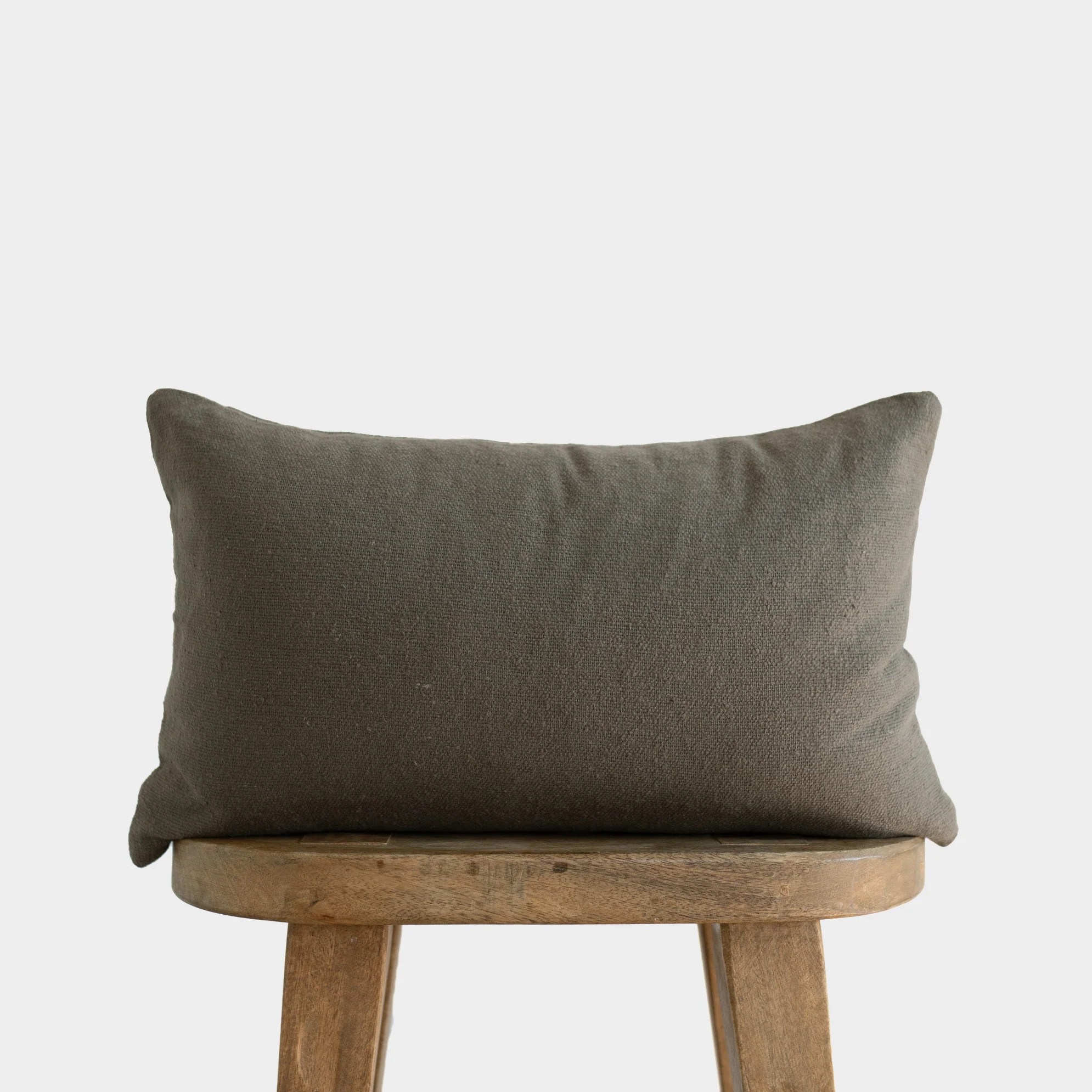 Boucle in Olive Green Pillow Cover | Woven Nook | Woven Nook
