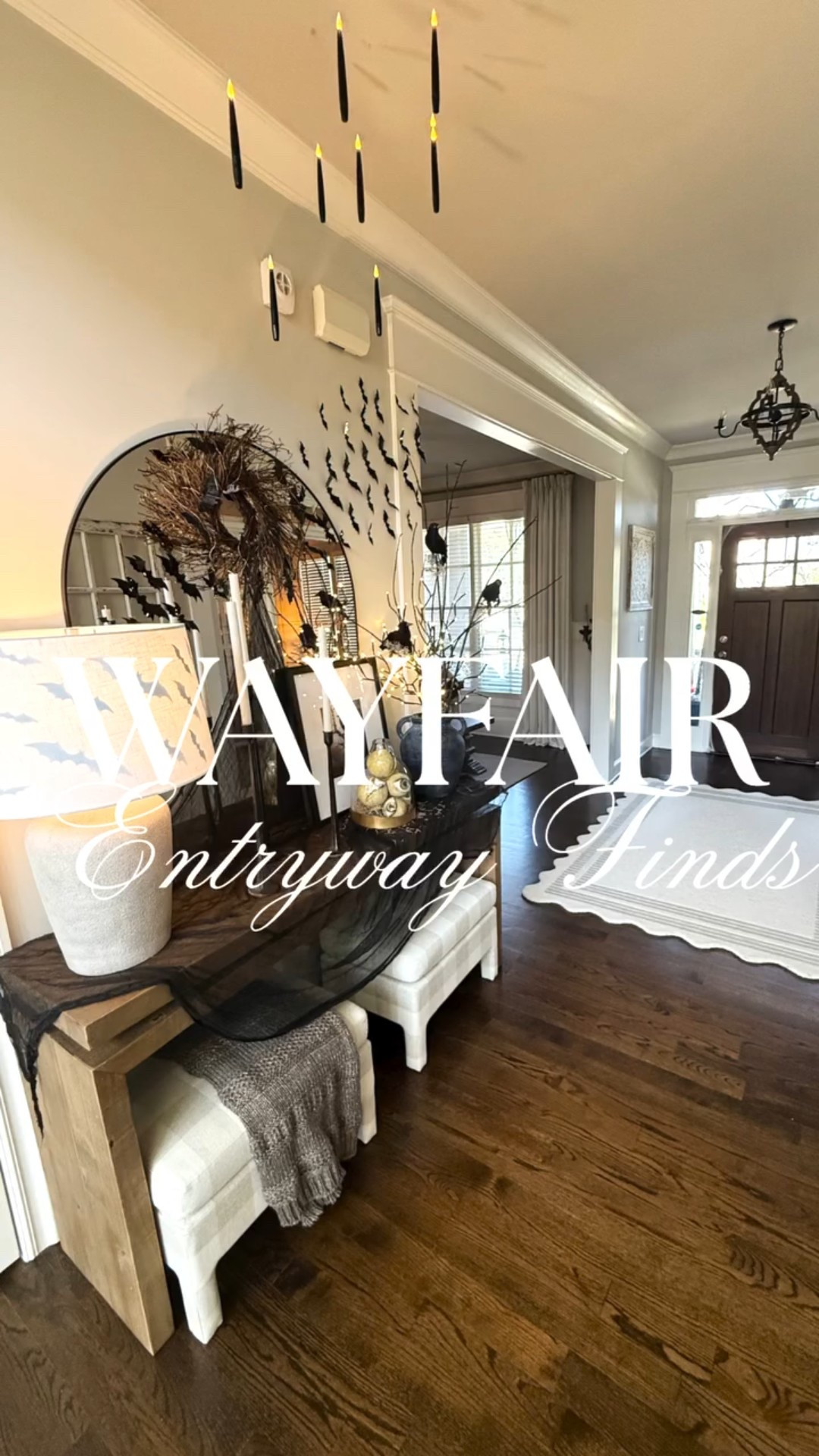 ✨ My Entryway, but Make It Spooky ✨
From my scalloped rug to my arched mirror, every single piece from @wayfair is giving major cozy-meets-Halloween vibes this season. 🖤

I styled my entryway using my Wayfair staples — all so versatile, you can easily restyle them year-round. But for now… we’re keeping it hauntingly chic 👻

Wayfair seriously has everything you need to haunt your home this Halloween season — from timeless decor to spooky accents you’ll want to leave out all fall long.


#ad #WayfairElevate #WayfairCreator #Wayfair homedecorinspo #entrywaydecor #wayfairfinds #halloweenhomedecor #fallhomestyle #spookyseasondecor #neutralhalloweendecor #homestylingideas #decorinspo #wayfairhome #affordablehomefinds #cozyhomevibes #styledspaces #falldecorinspo #entrywaygoals #halloweenvibes #seasonaldecor #wayfairfavorites

#LTKStyleTip #LTKHome #LTKHalloween