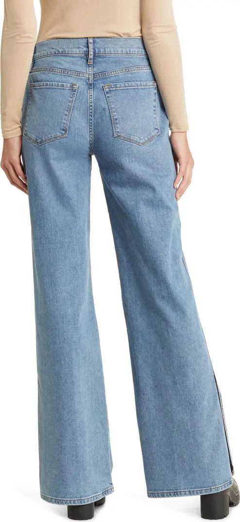 FRAME Le Slim Palazzo Seamed High Waist Wide Leg Jeans | Nordstrom | Nordstrom