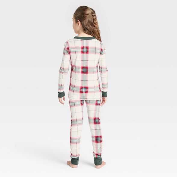 Kids' Holiday Plaid 2pc Pajama Set Green/Red - Hearth & Hand™ with Magnolia | Target