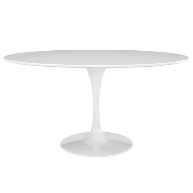 Modern Contemporary Kitchen 60Inches Dining Table White - Walmart.com | Walmart (US)