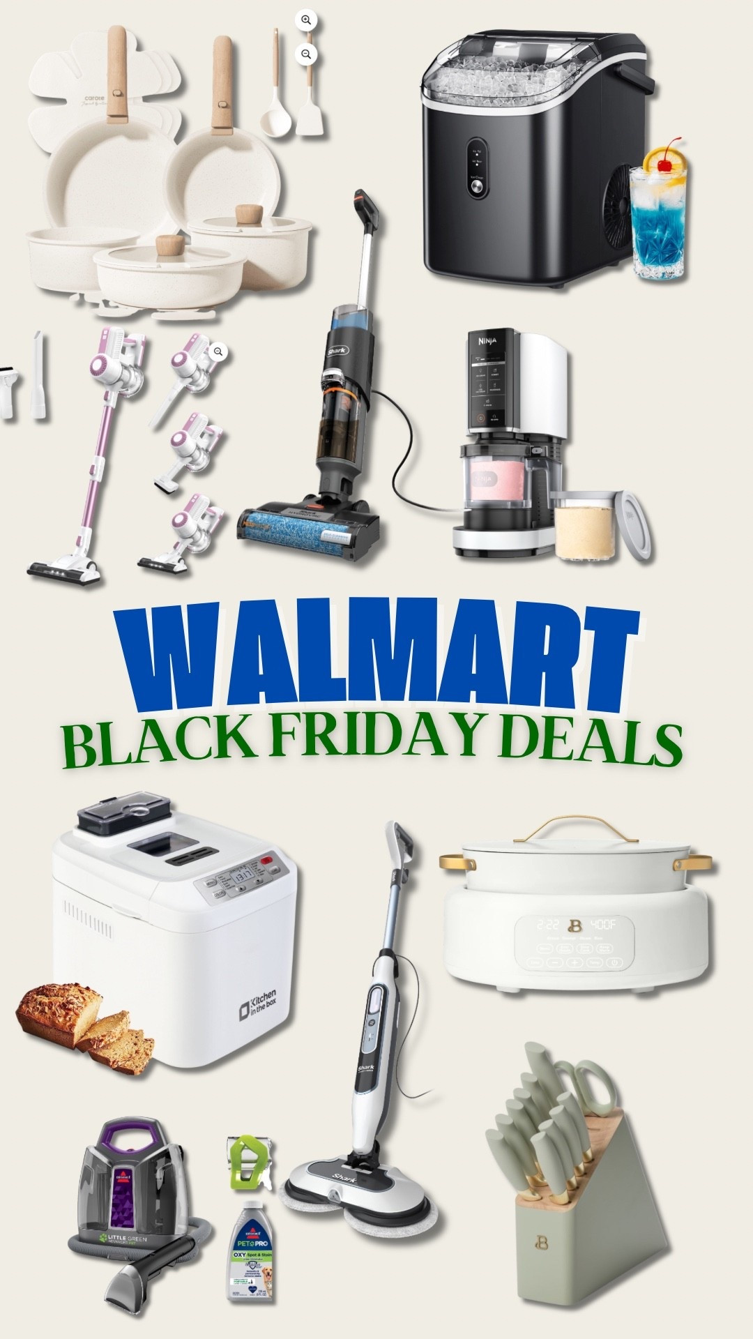 ✨ WALMART BLACK FRIDAY HOME DEALS ✨

These deals are INSANE and some of the best I’ve seen so far! Most items range from $50-200 OFF!!! 😳 

Walmart finds, Walmart home, Walmart Black Friday, Black Friday deals, gifts for the home, gifts for the cook, gifts for the new homeowner, ninja creami, bread maker, nugget ice maker, 

#LTKCyberWeek #LTKGiftGuide #LTKHome