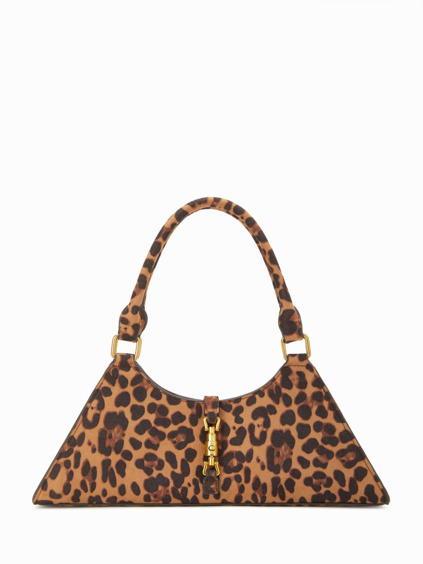 Suede Faux fur FAUX SUEDE LEOPARD PRINT SHOULDER BAG For Daily Casual | Cider