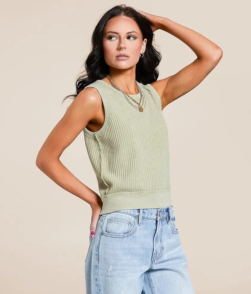 Washed Waffle Tank Top | Buckle