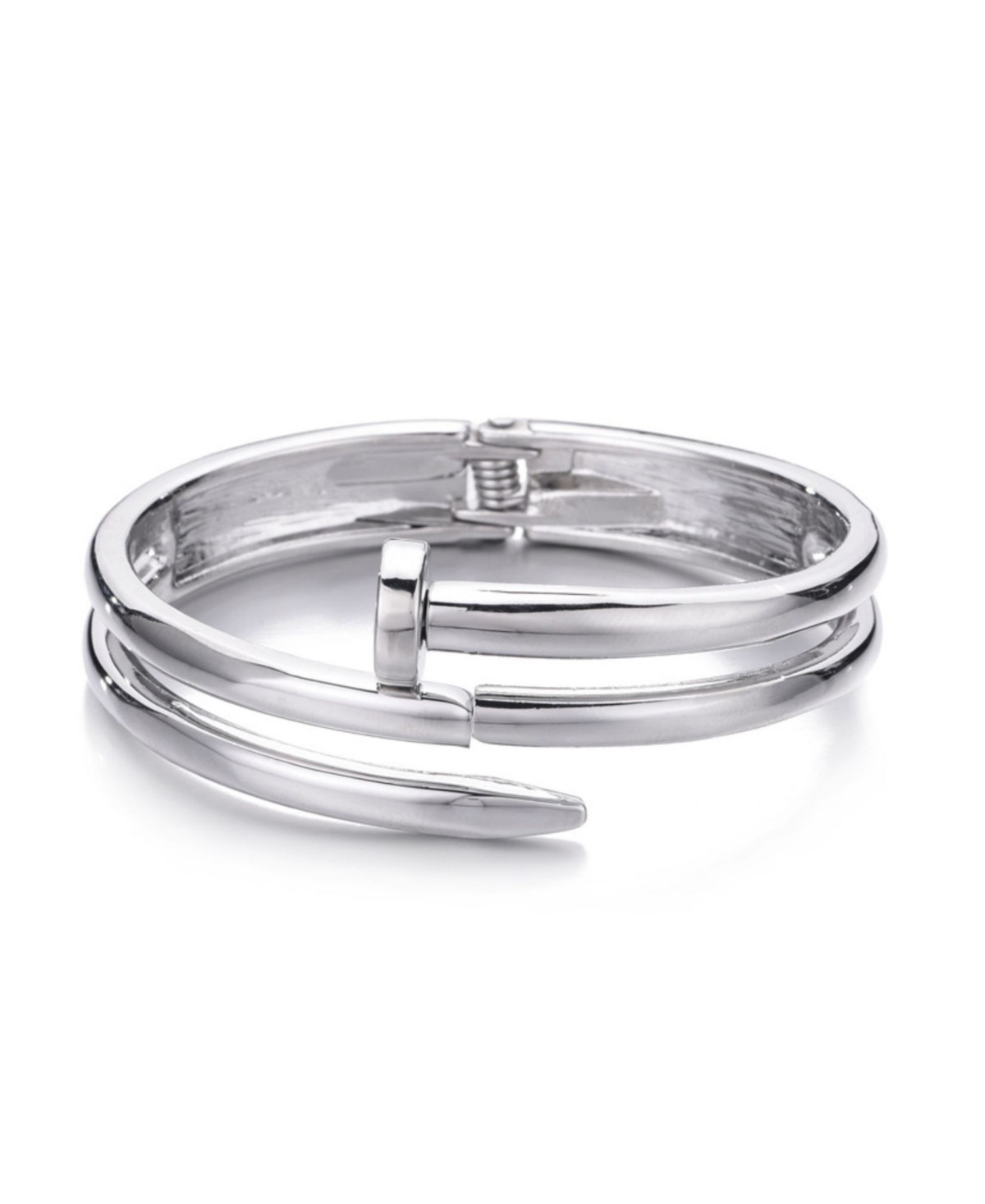 Adornia Silver Hinge Nail Cuff Bracelet - Silver | Macy's