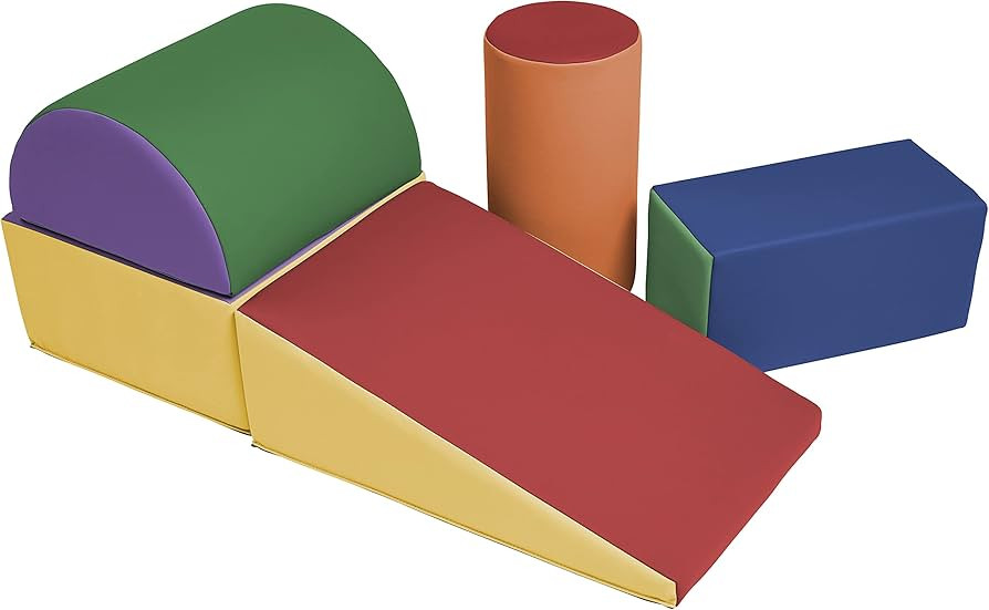 ECR4Kids SoftZone Climb and Crawl Playset, Building Blocks, Assorted, 5-Piece | Amazon (US)