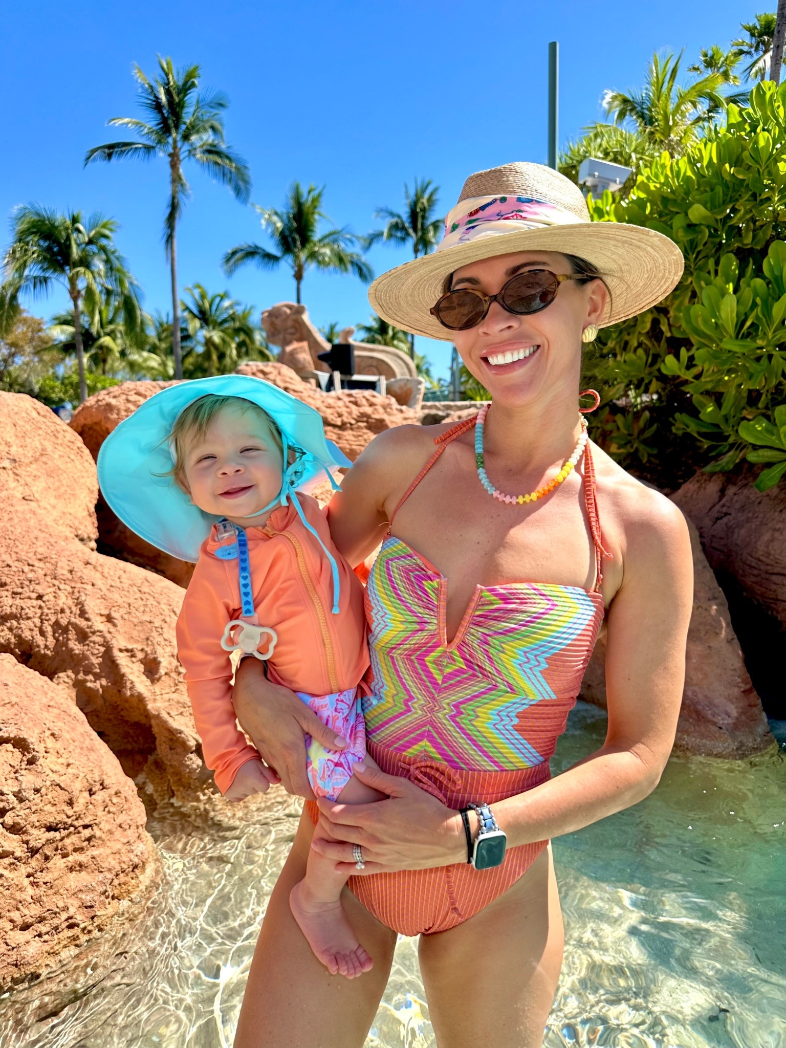 All the essentials for traveling to a beach vacation w a baby! 😁✨🎉🍹🥳🌺☀️🌴🏖️ #vacation #beach #Travelingwithkids #sunscreen #swim #resortwear #sunhat #sunglasses #travel #baby #rufflebutts

#LTKBaby #LTKTravel #LTKSwim