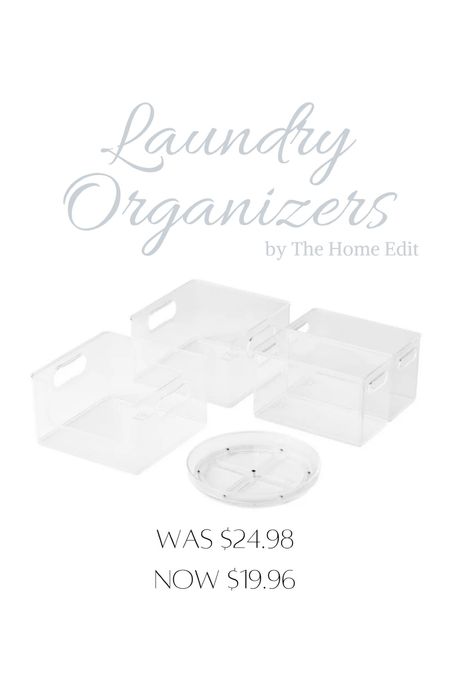The Home Edit Laundry Edit 
Laundry organizers, clear containers 


#LTKsalealert #LTKhome