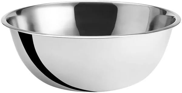 Stainless Steel 20 QT Mixing Bowl | Home & Commercial Quality | Flat Bottom | Cooking, Baking, Me... | Amazon (US)