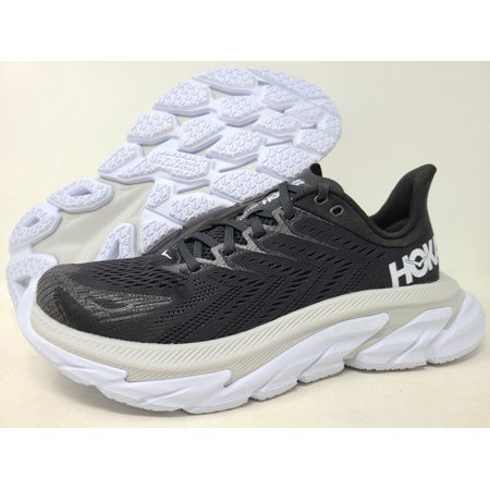 Hoka One One Women s Clifton Edge Running Shoes Black/White 6.5 B(M) US | Walmart (US)