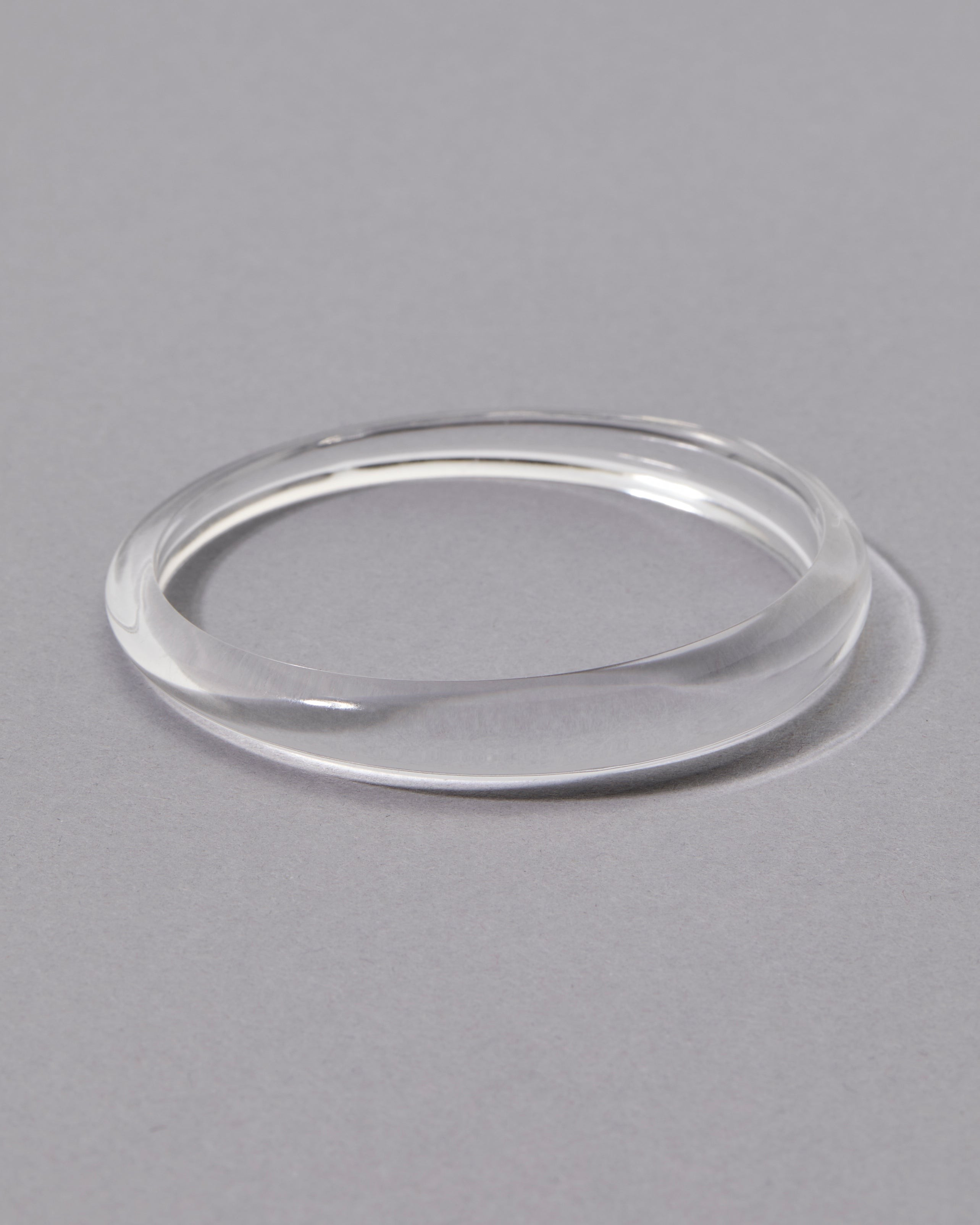 Skinny Tapered Clear Lucite Bangle Bracelet | ALEXIS BITTAR | Alexis Bittar