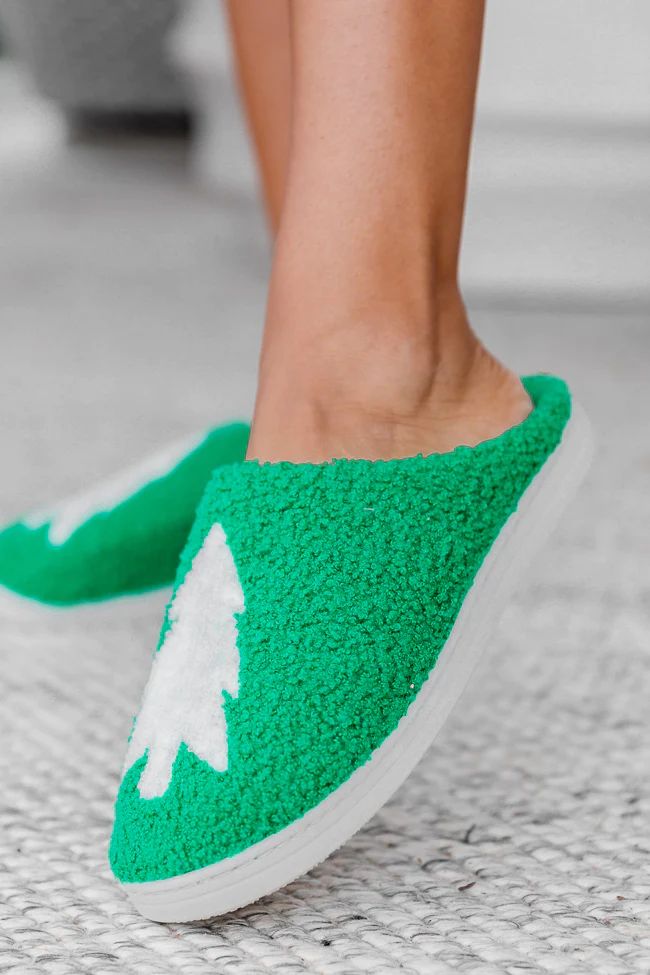 Christmas Tree Slippers | Pink Lily
