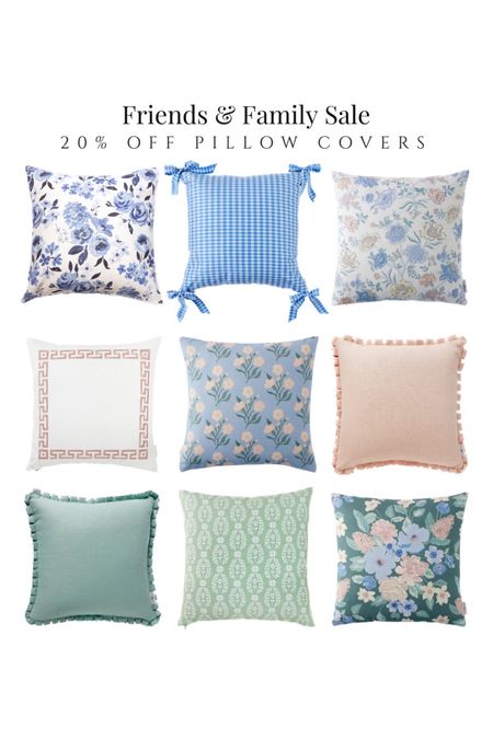 20% Off Orders with Code: FriendsFamily

Spring pillow covers floral pillows pleated pillow block print pillow spring decor bows 

#LTKhome #LTKsalealert #LTKfindsunder50