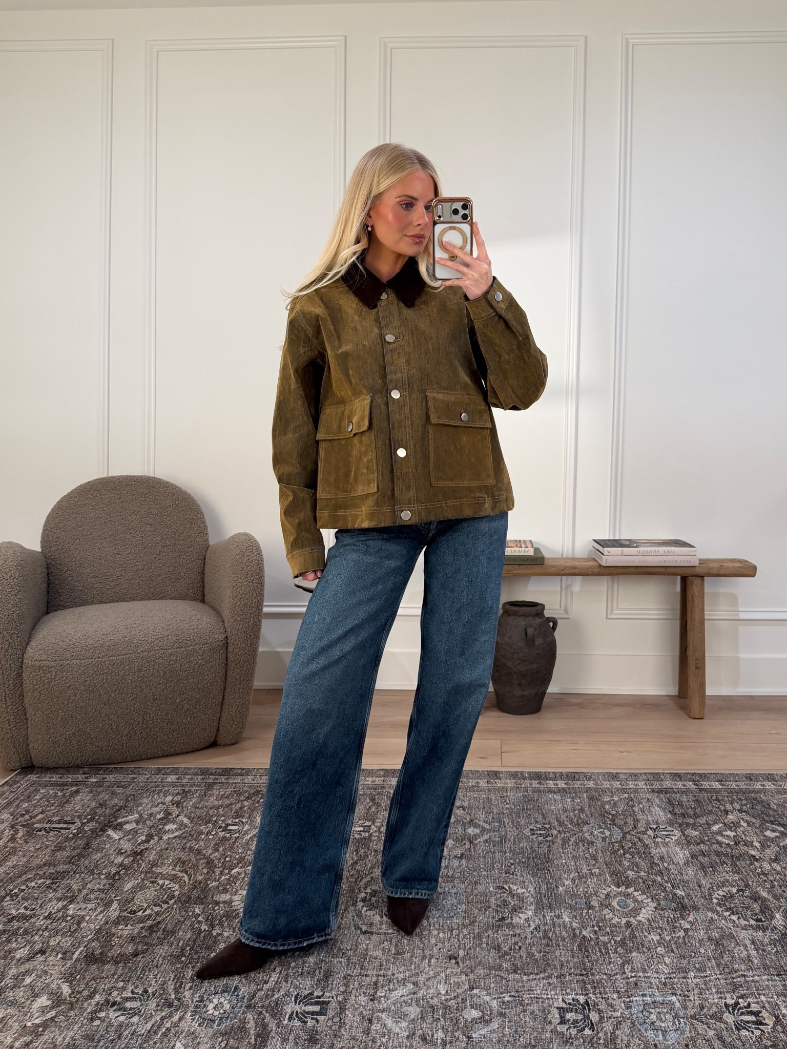 Use code: KATHLEEN30 for 30% off! Wearing a medium in jacket, 27 in jeans (sized up one), shoes are tts (linking similar)! #kathleenpost

Fall outfit, fall jacket, Thanksgiving outfit

#LTKCyberWeek #LTKSeasonal #LTKootd