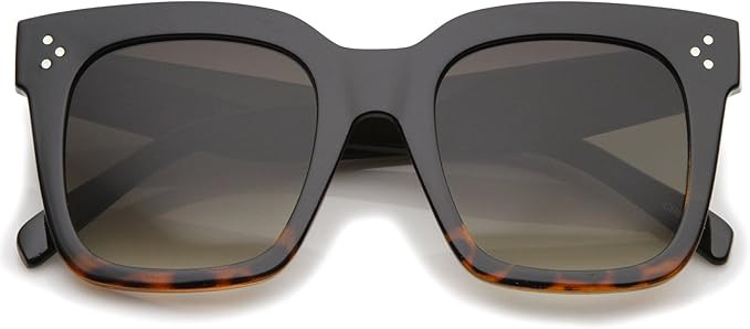 zeroUV - Retro Oversized Square Sunglasses for Women with Flat Lens 50mm | Amazon (US)