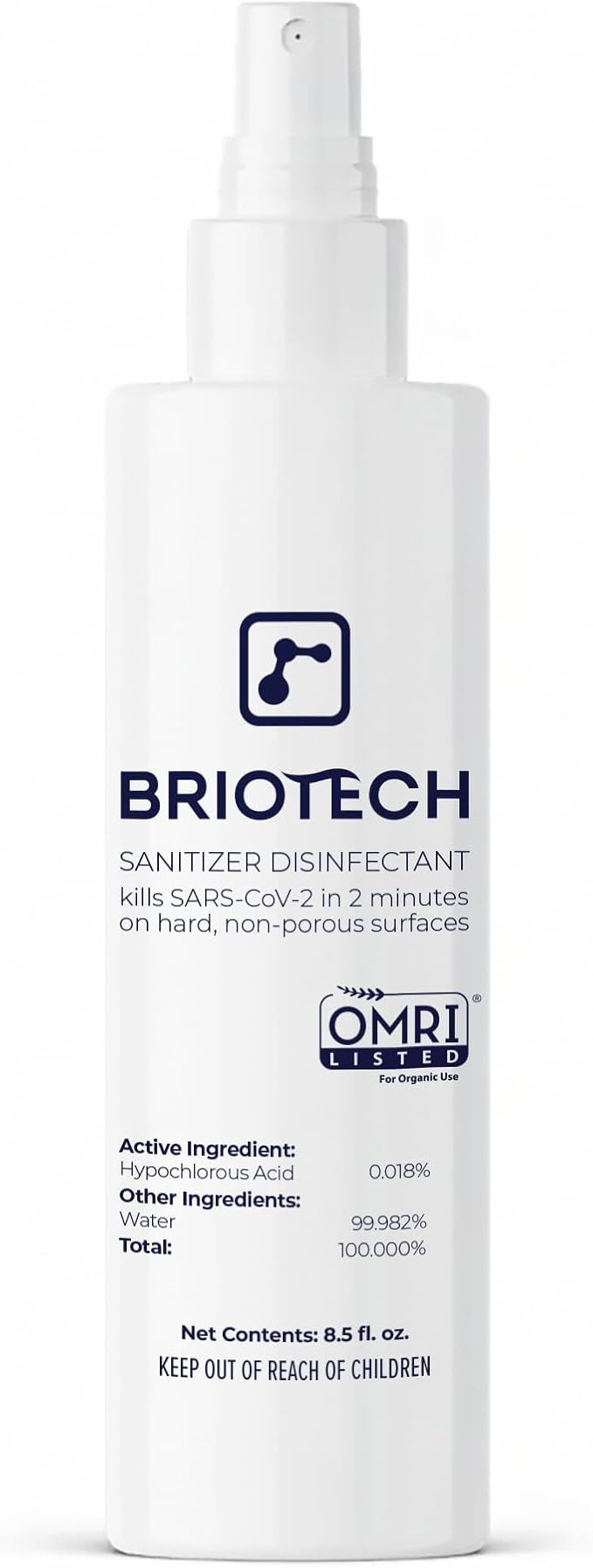 BRIOTECH Sanitizer Disinfectant Hypochlorous Spray, Kill 99.99% of Viruses & Bacteria, Control Mo... | Amazon (US)