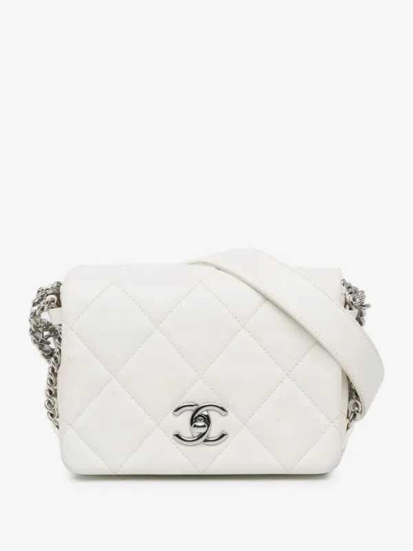 2021-2023 Mini Quilted Lambskin Chain Rows Flap crossbody bag | Farfetch Global