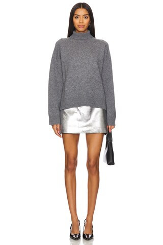 Rue Sophie Loyse Skirt in Metallic Black from Revolve.com | Revolve Clothing (Global)