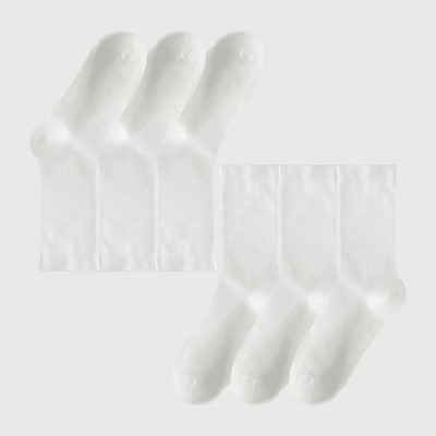 Anna-Kaci Women's Soft White Slouchy Ankle Socks 6pk - White | Target