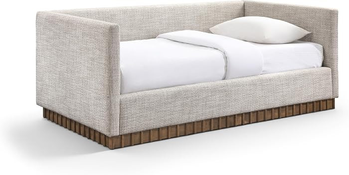 Meridian Furniture TevaBeige-T Teva Collection Modern | Contemporary Twin Daybed with Soft Interw... | Amazon (US)