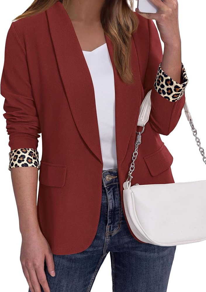 PRETTYGARDEN Women's Business Casual Blazers Suit Jacket | Amazon (US)