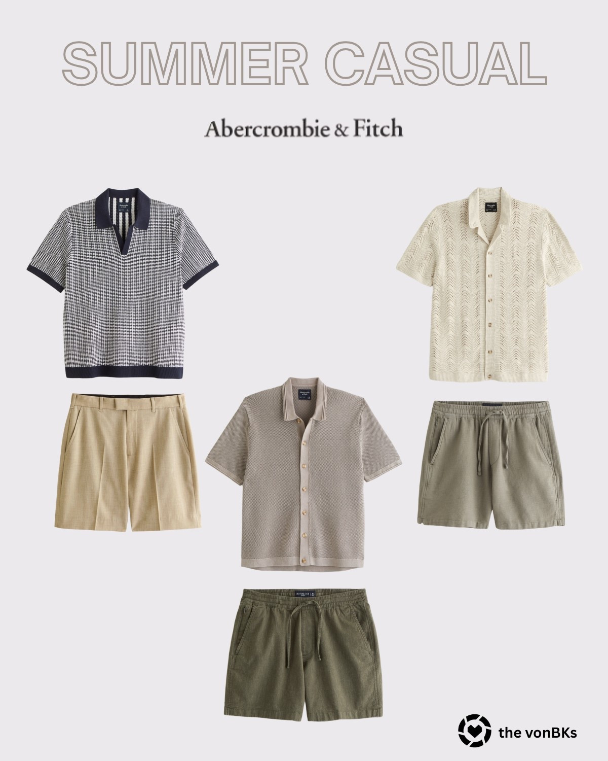 Upgrade your warm-weather wardrobe with lightweight knit polos, breezy button-ups, and tailored shorts. These versatile pieces from Abercrombie & Fitch keep you looking sharp and feeling cool from spring to summer. Perfect for vacations, weekend outings, and casual brunches. #MensFashion #SpringStyle #SummerStyle #Abercrombie #Menswear

#LTKStyleTip #LTKMens #LTKSeasonal