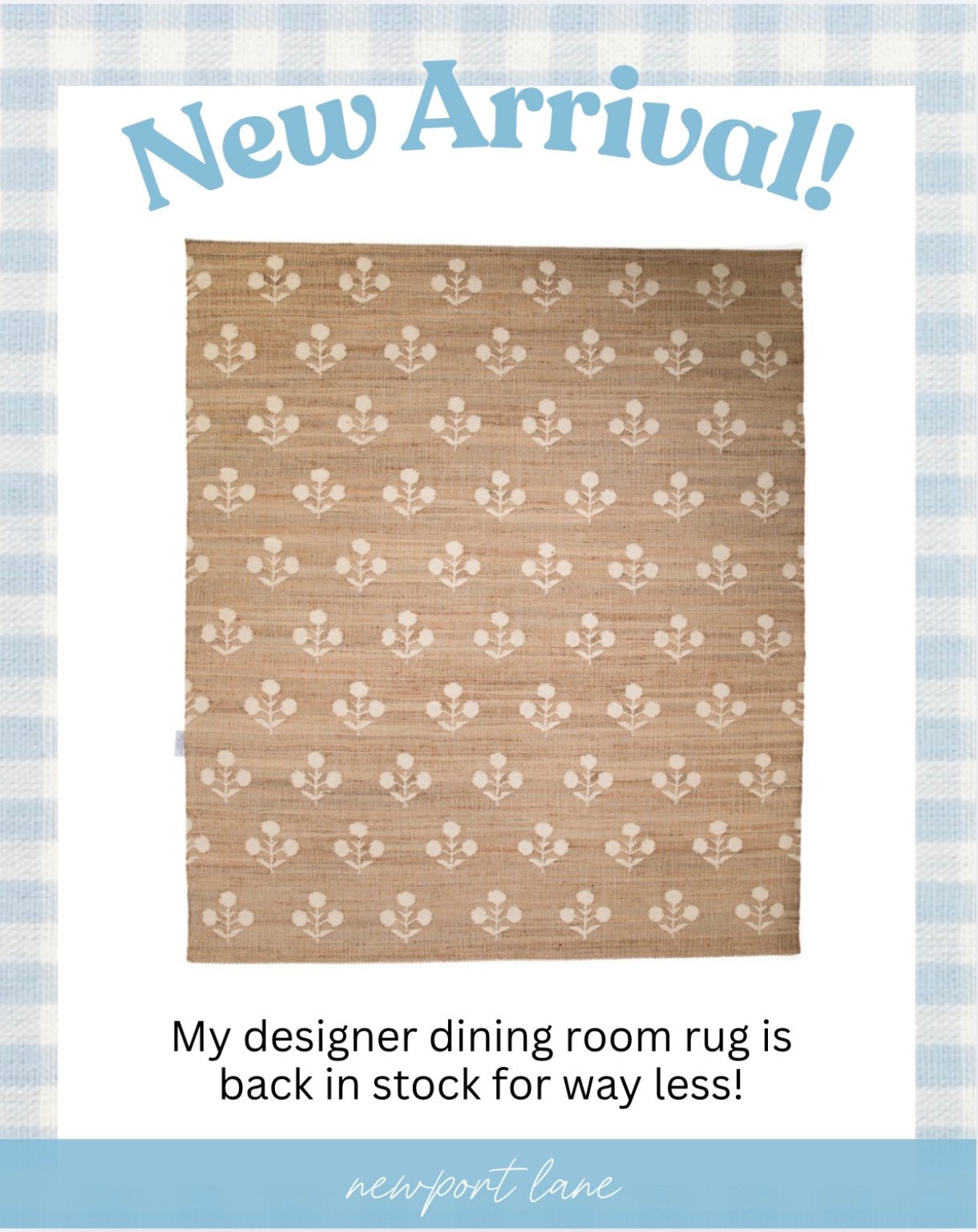 The jute rug I use in my own dining room and I just found it for way less than I paid! 🌿 Natural, beautiful, and so pretty! Jute rugs are one of those timeless pieces that work in literally any room and this one is just stunning. Same designer look for a fraction of the price and it is in stock right now. @TJ Maxx 



#LTKHome #LTKSaleAlert #LTKU