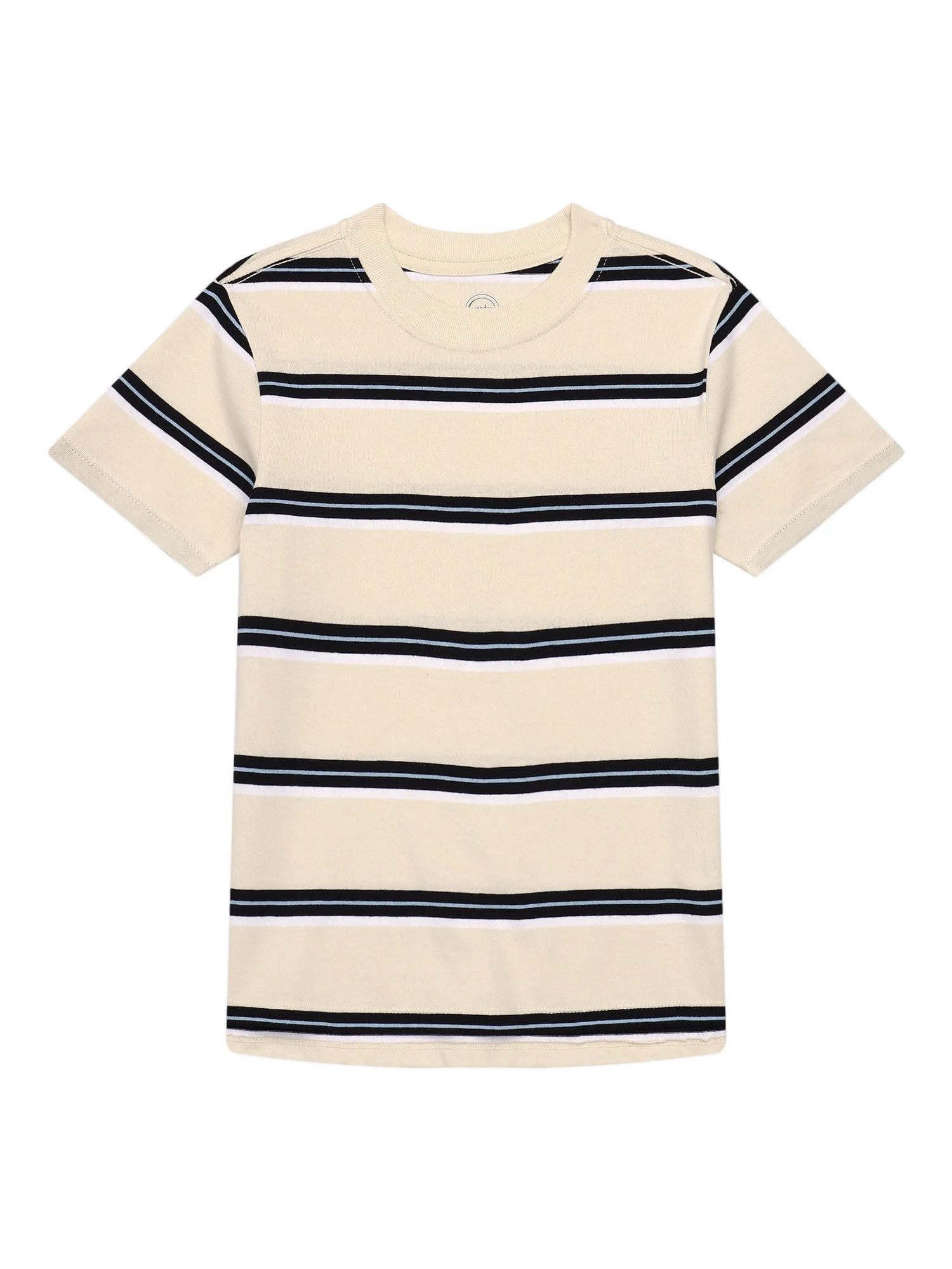 Wonder Nation Short Sleeve Stripe Tee | Walmart (US)