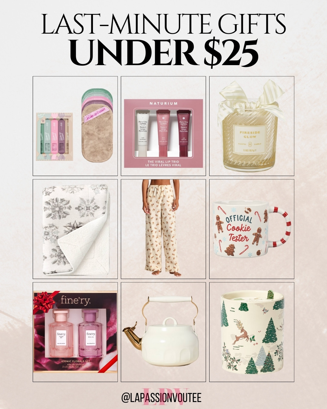 If you’re shopping last minute, these under-$25 gift ideas for her from Target make it so easy 💕✨ Pretty, practical, and totally giftable without feeling rushed. Perfect for quick wins that still feel thoughtful and festive this holiday season. 🎄🎁 

 #LTKGiftGuide #LTKHoliday #LTKFindsUnder50