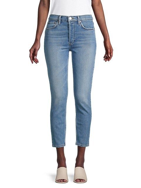 High-Rise Ankle Crop Comfort Stretch | Saks Fifth Avenue OFF 5TH