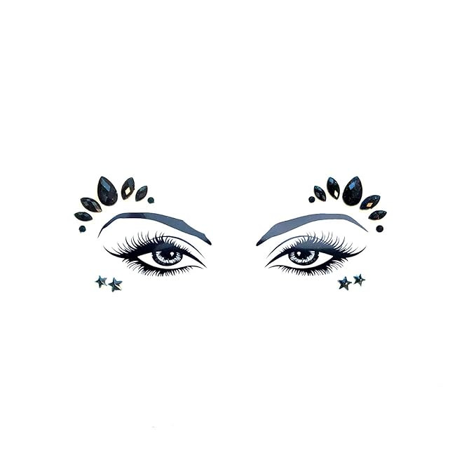 Neva Nude Black Magic Pixie Crystal In Your Face Edition Face Sticker | Amazon (US)