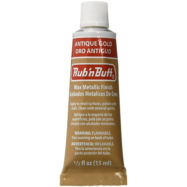 Amaco Rub 'N Buff Wax Metallic Finish, Antique Gold, 0.5-Fluid Ounce | Walmart (US)