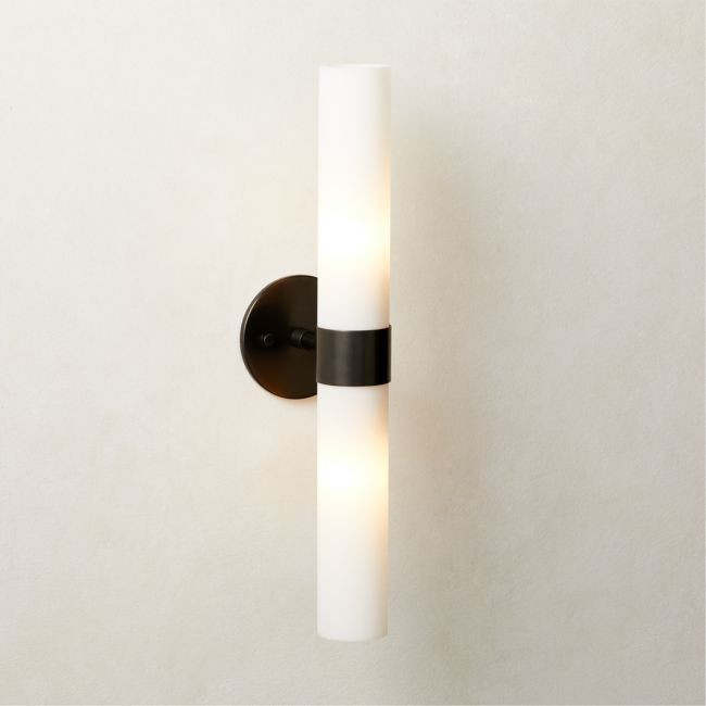 Amie Blackened Brass Wall Sconce | CB2