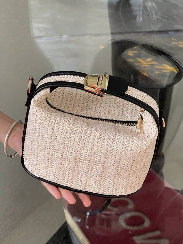 New Woven Straw Handbag, Fashionable Women's Bag, Versatile Single Shoulder Crossbody Bag | SHEIN