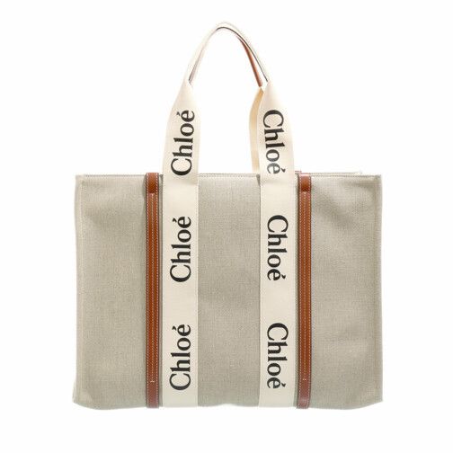 Chloé Woody Tote Bag White Brown | Tote | fashionette | Fashionette (DE)