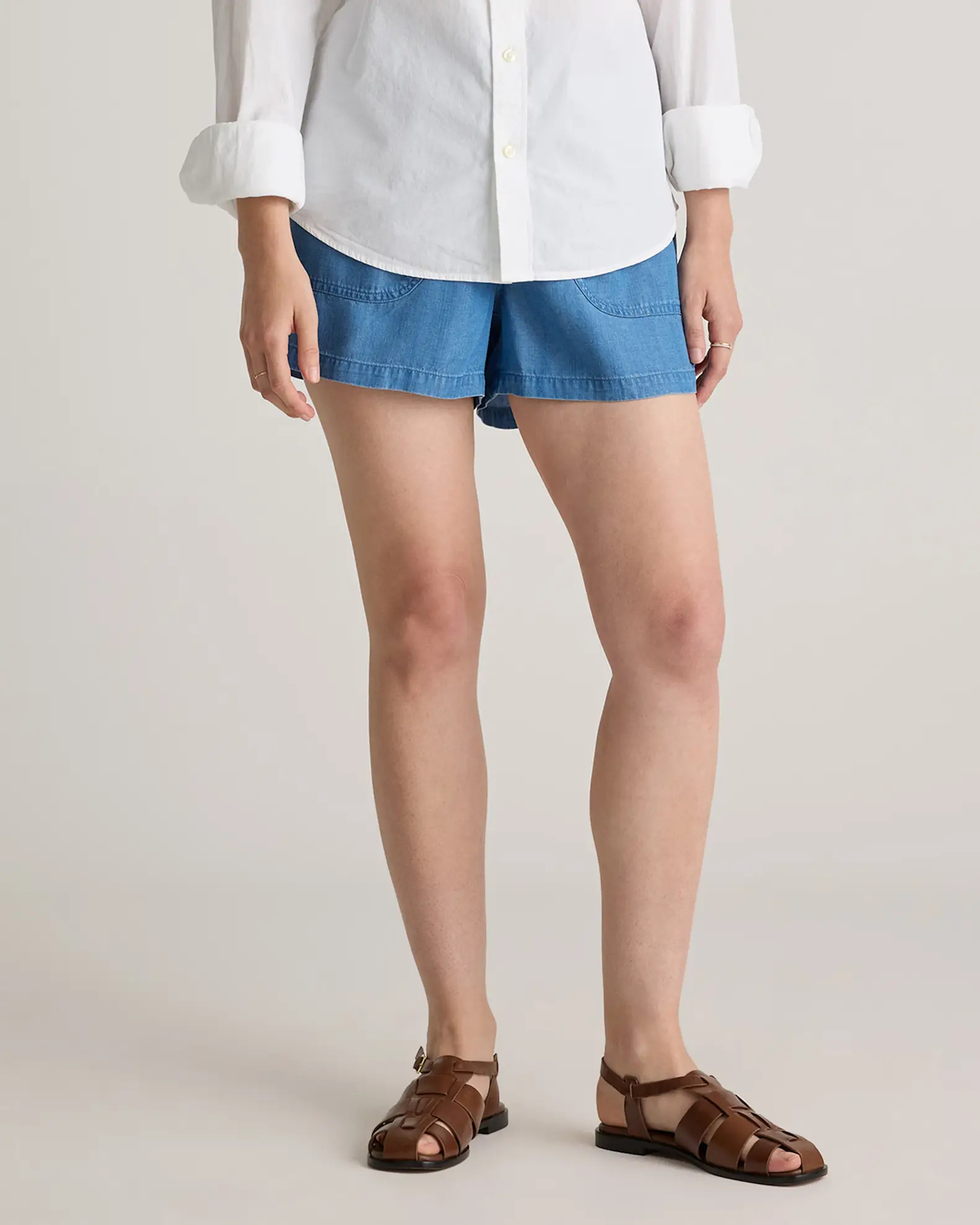Pull-On Tencel Chambray Short | Quince