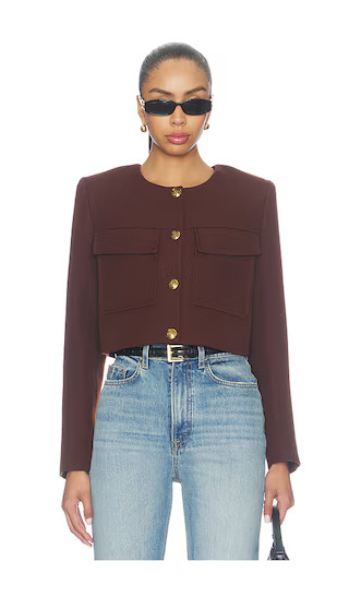 Sophia Jacket in Brandy | Revolve Clothing (Global)