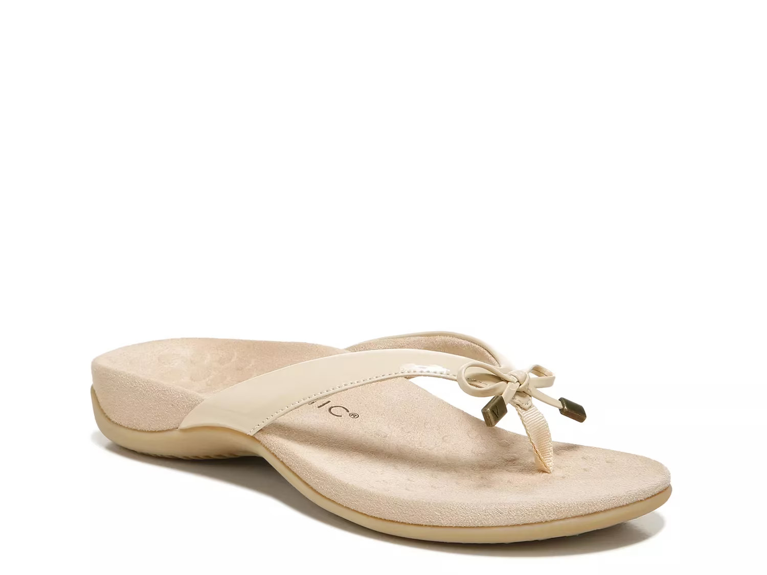 Vionic Bella Flip Flop | Women's | Off White | Size 7 | Sandals | Flat | Flip Flop | Footbed | DSW
